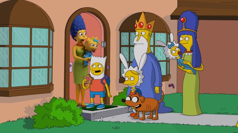 Os Simpsons: Abertura em homenagem ao desenho Hora de Aventura