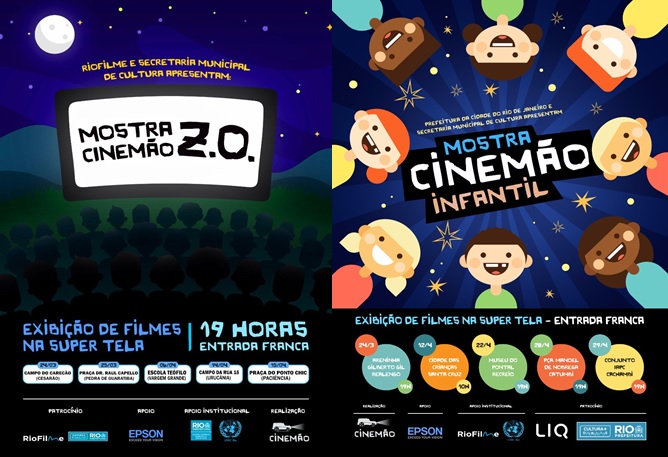Cinemão: Mostra gratuita de cinema para adultos e crianças do RJ