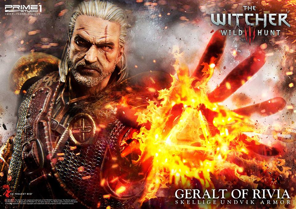 estatueta Geralt the witcher 3 prime 1 studios
