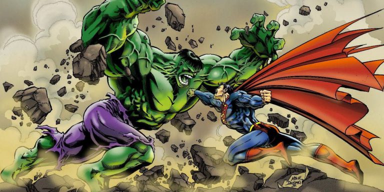 Hulk destrói o Super-Homem em arte nunca publicada