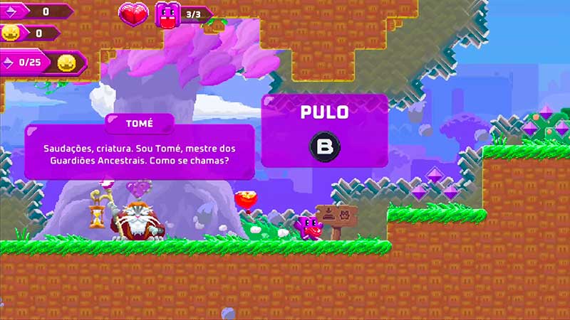Super Mombo Quest é um jogo indie brasileiro desenvolvido pela Orube Game Studio que atualmente está disponível para PC, celulares e Nintendo Switch