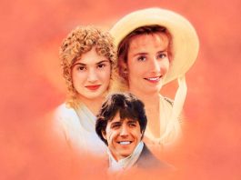 Lançado em 1995, Razão e Sensibilidade adapta o livro homônimo de Jane Austen. O filme ganhou o Oscar de Melhor Roteiro Adaptado em 1996.