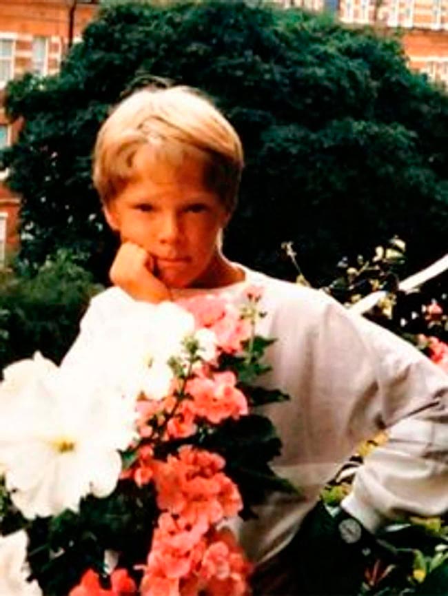 Foto de quando Benedict Cumberbatch era criança