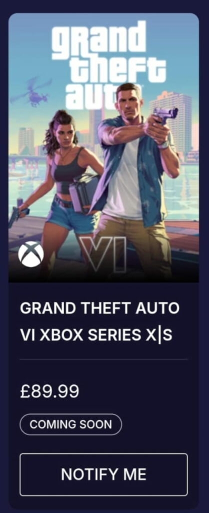 Preço GTA VI